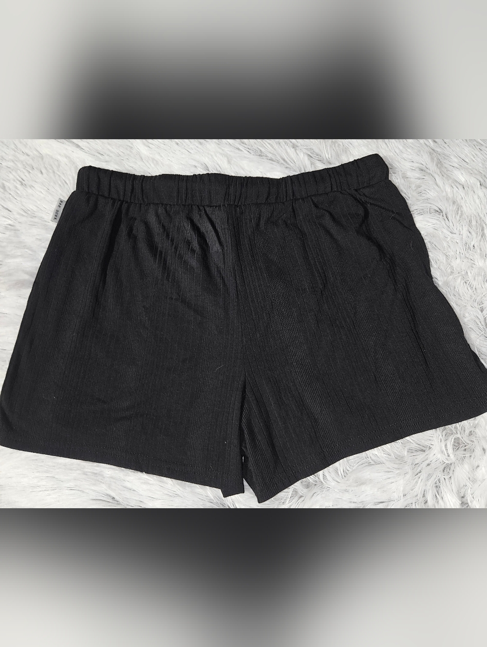 Rae Dunn BOO Halloween Sleep Shorts Medium | Black Lounge Pajama Shorts - Picture 3 of 4